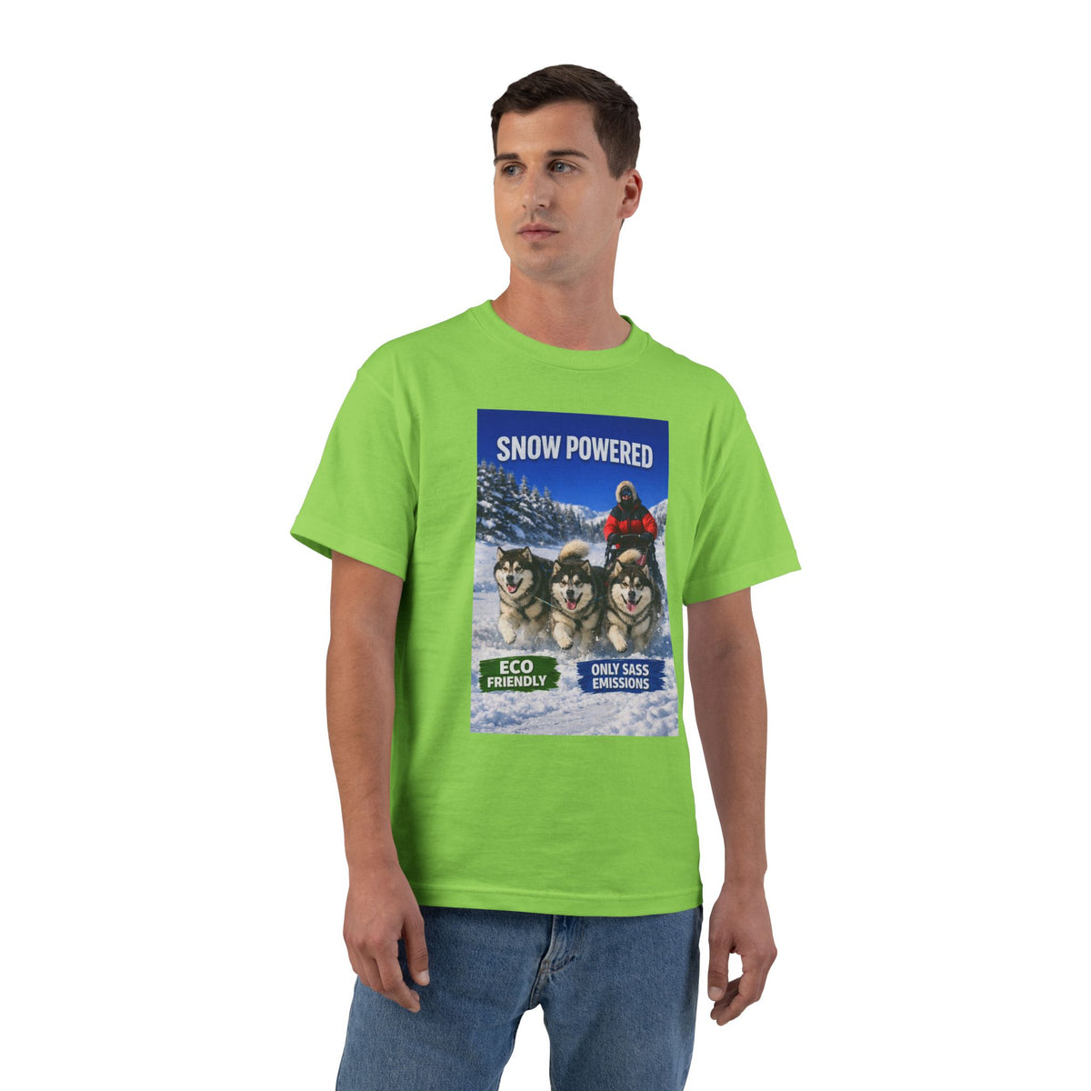 Snow Powered Men's Short-Sleeve Crewneck Tee