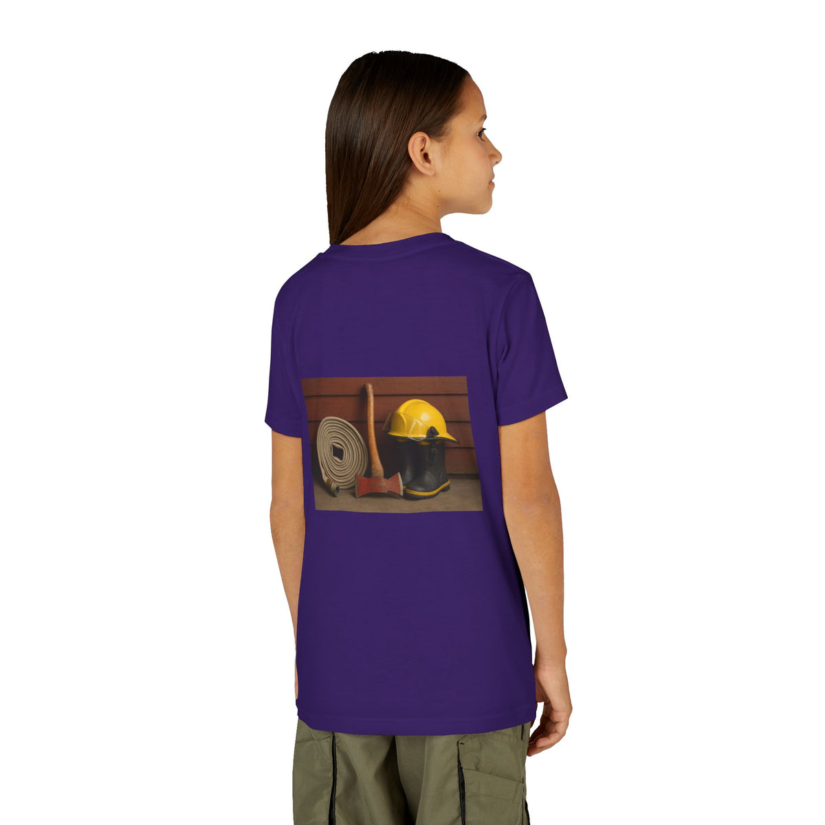 Fire/Rescue Appreciation Youth Unisex Short Sleeve Crewneck Tee