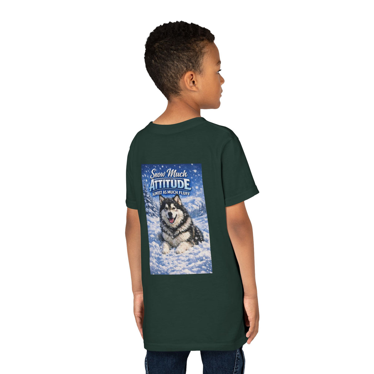 Snow Much Attitude Youth Unisex Short Sleeve Crewneck Tee