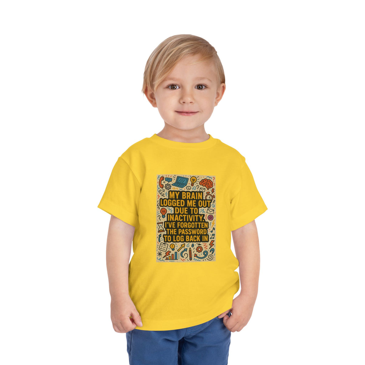 Logged Out Toddler Unisex Short Sleeve Crewneck Tee