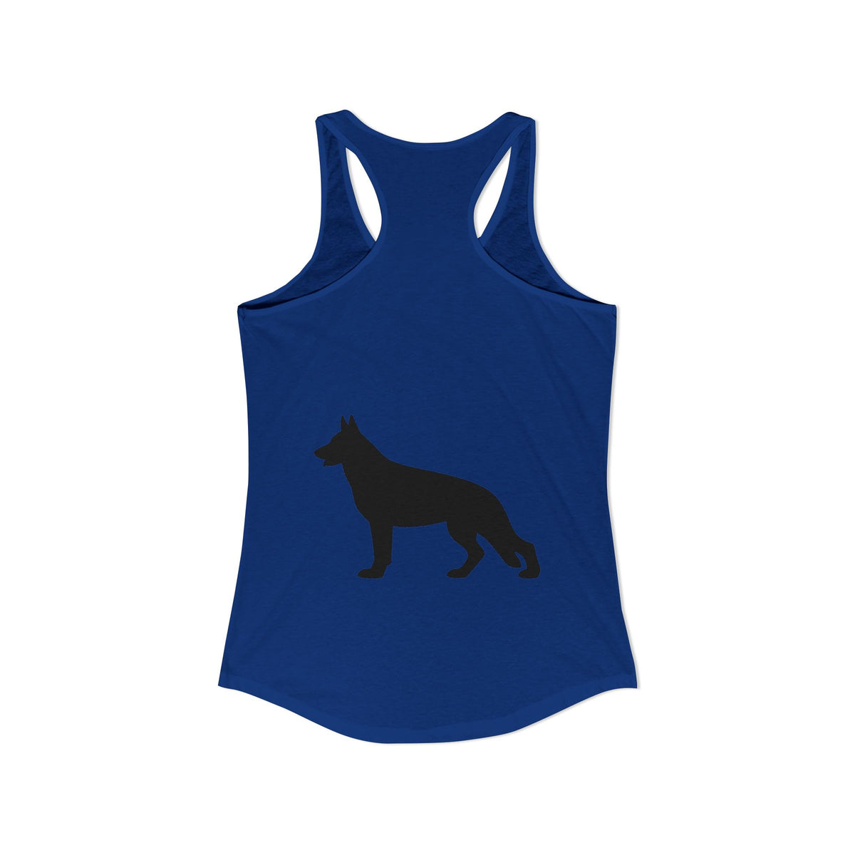 German Shepherd Silhouette Women's Racerback Tank