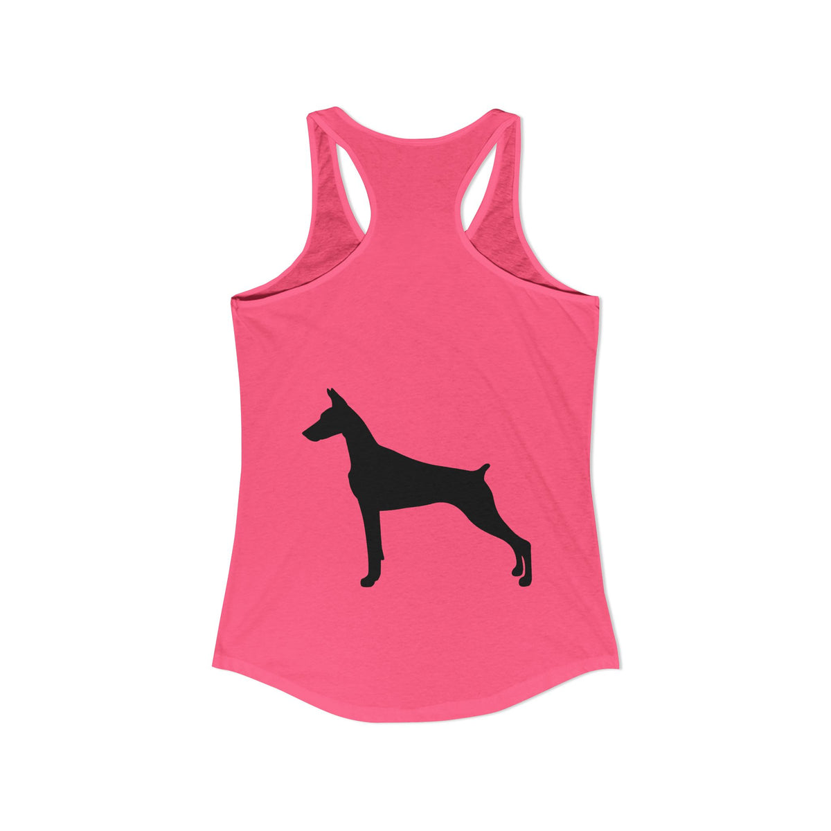 Doberman Silhouette Women's Racerback Tank