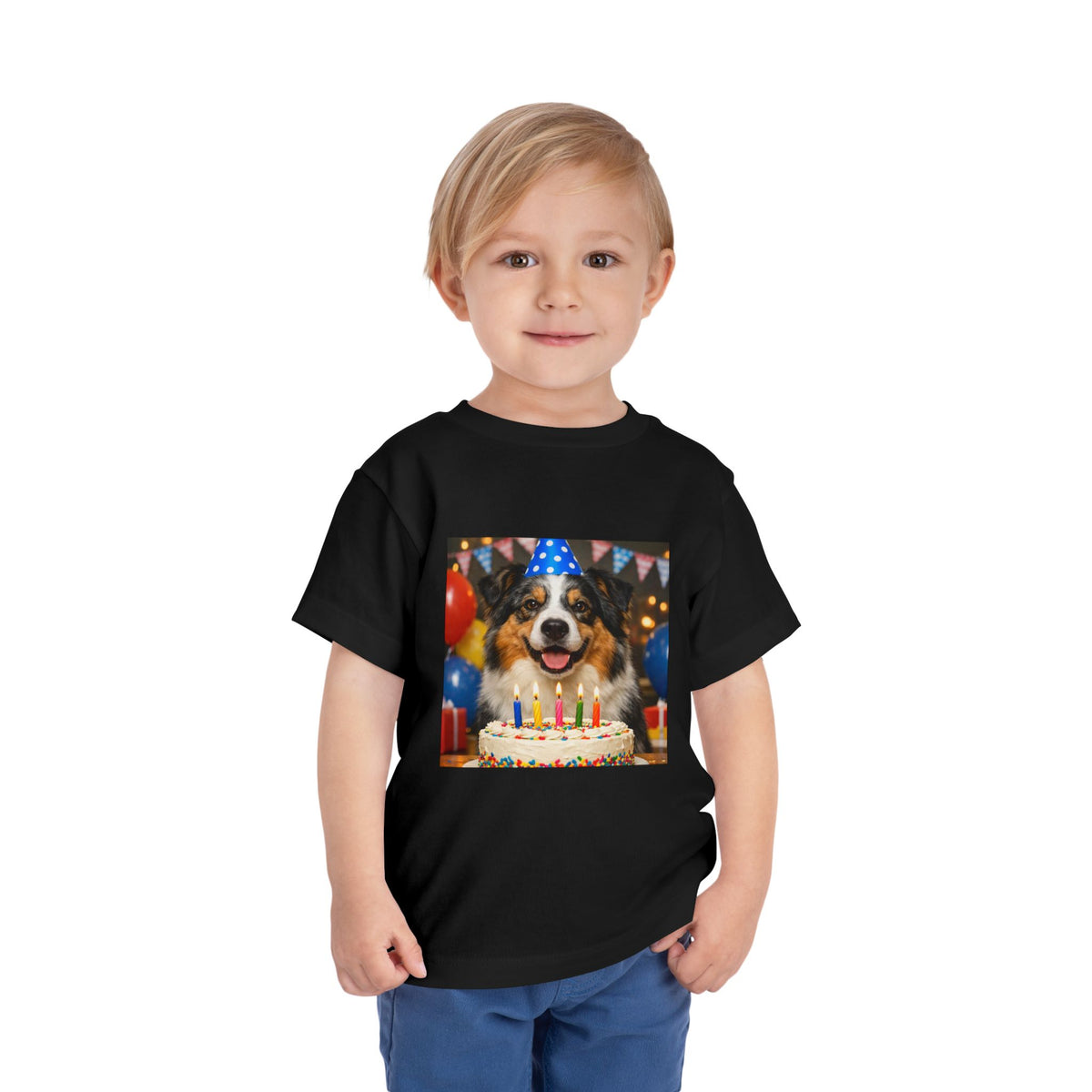 Birthday Buddy Aussie Toddler Unisex Short Sleeve Crewneck Tee