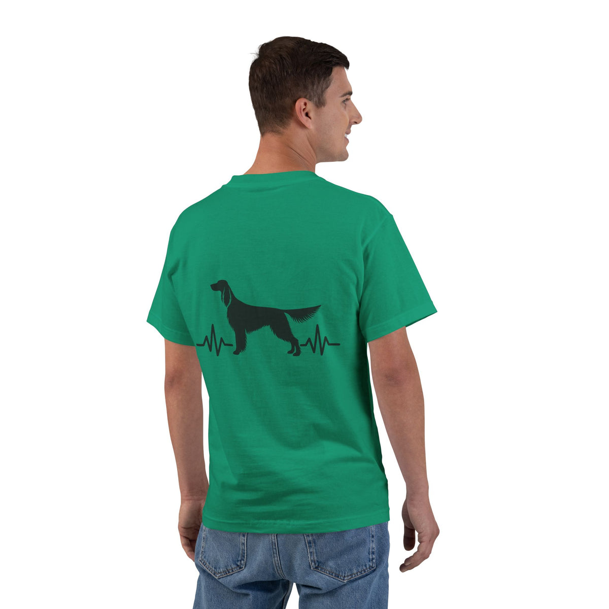 My Heart Beats For English Setters Men's Short-Sleeve Crewneck Tee