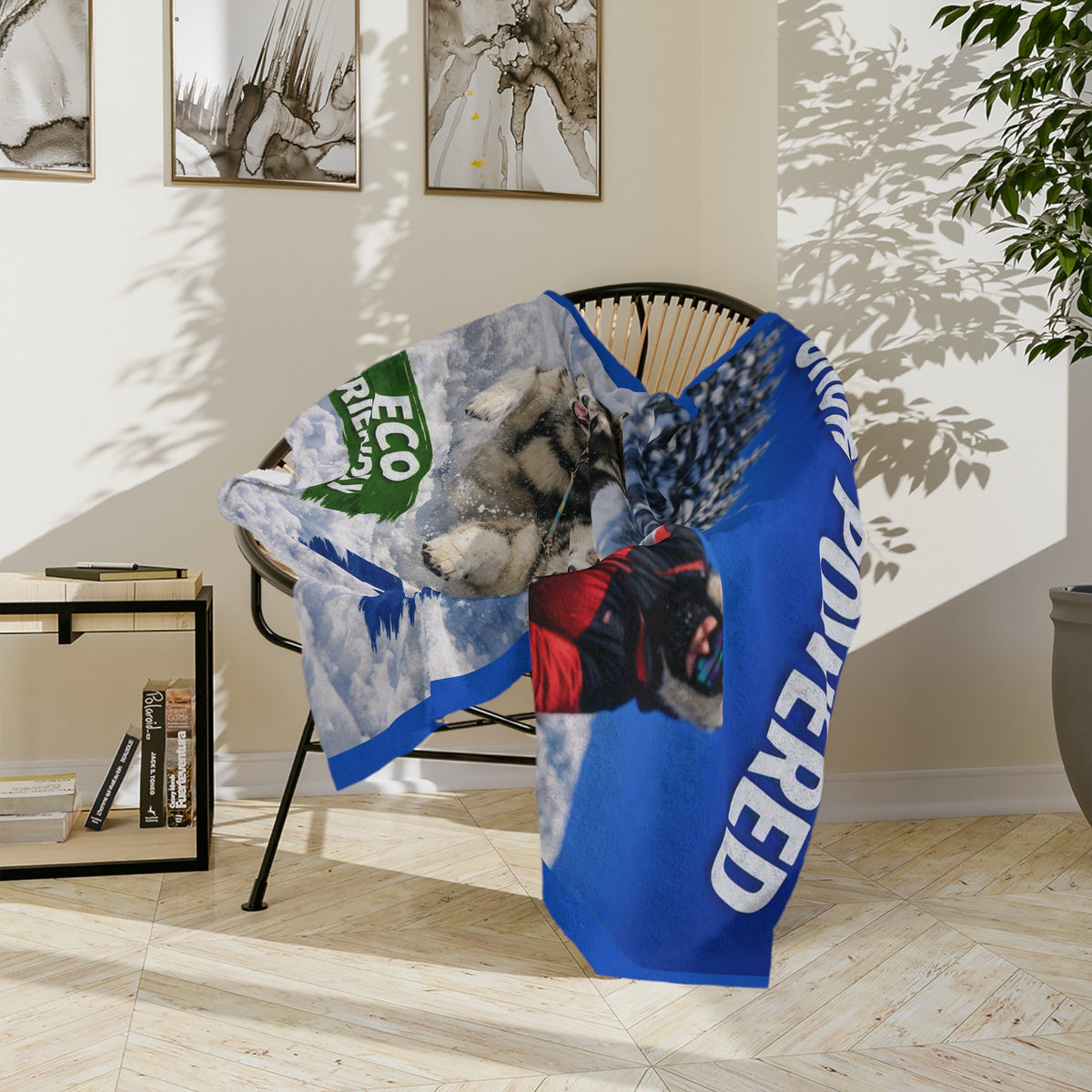 Snow Powered Velveteen Microfiber Blanket