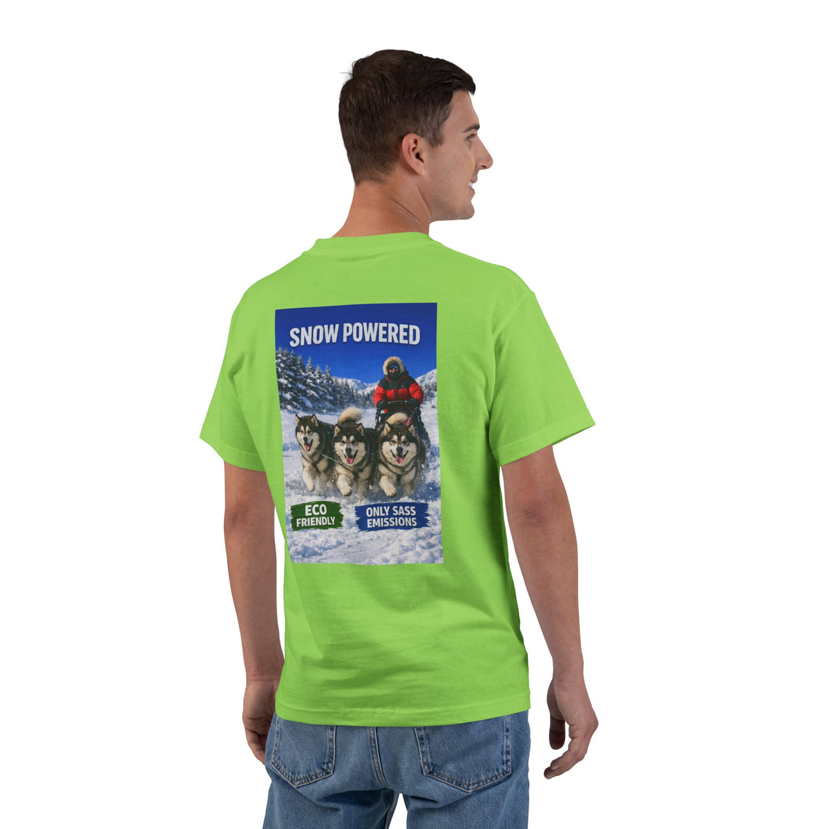 Snow Powered Men's Short-Sleeve Crewneck Tee