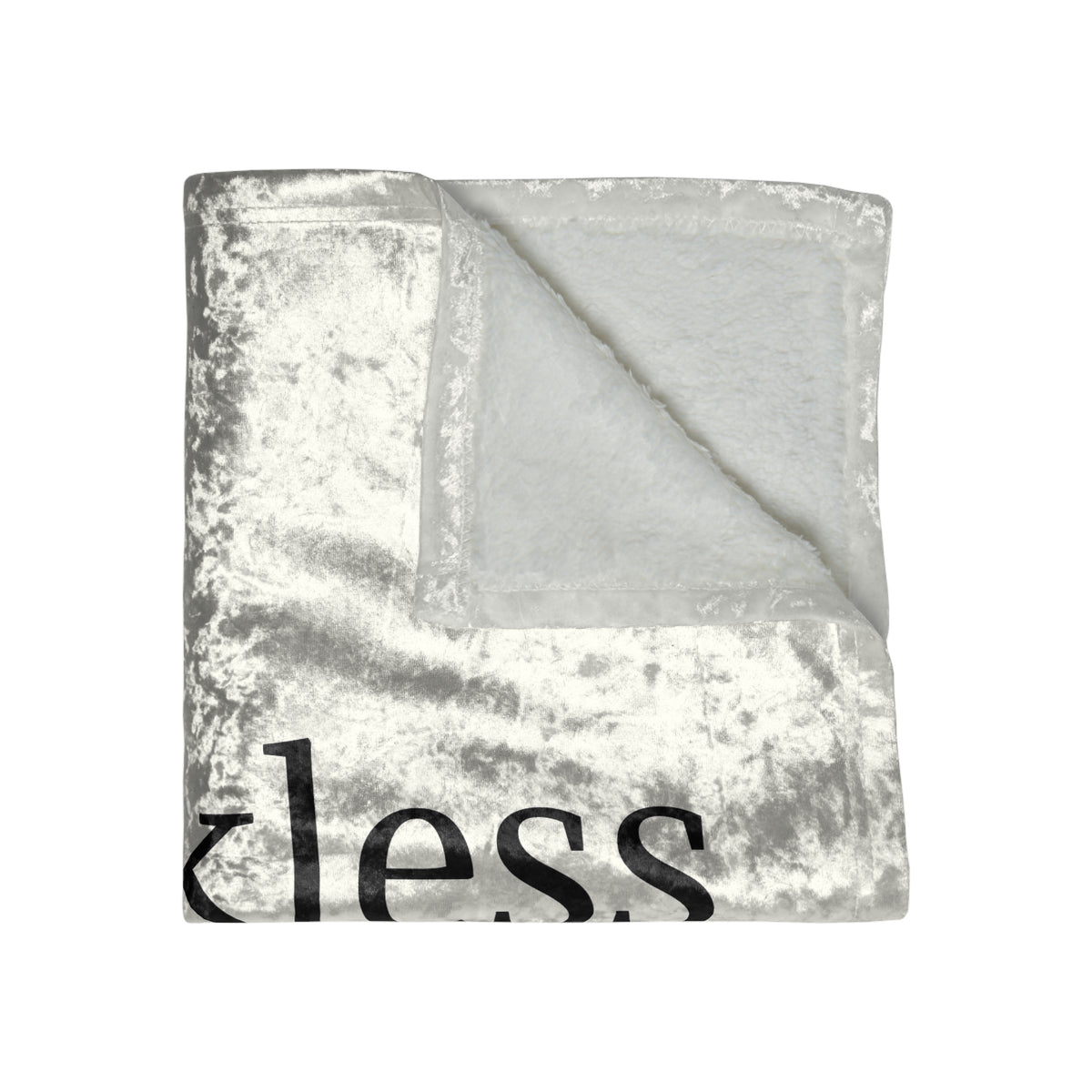 Barkless Not Mute Crushed Velvet Blanket
