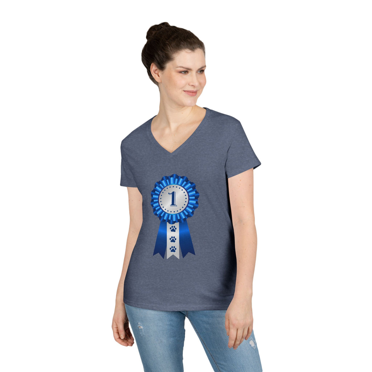 Show Ribbon Women's V-Neck Tee