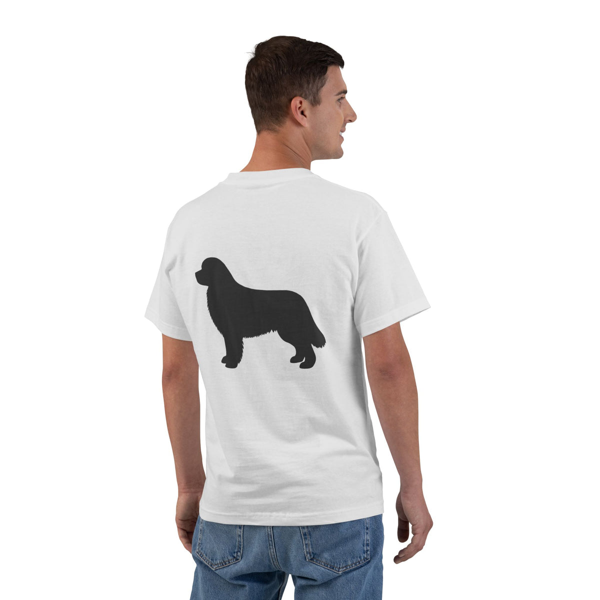 Newfie Silhouette Men's Short-Sleeve Crewneck Tee