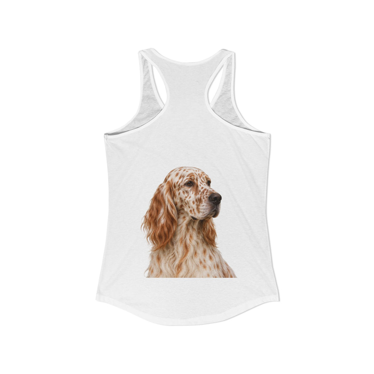 English Setter Head Women's Racerback Tank
