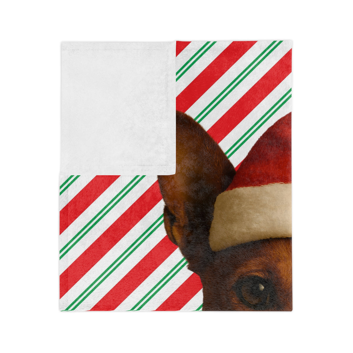 Santa Paws Basenji Velveteen Microfiber Blanket