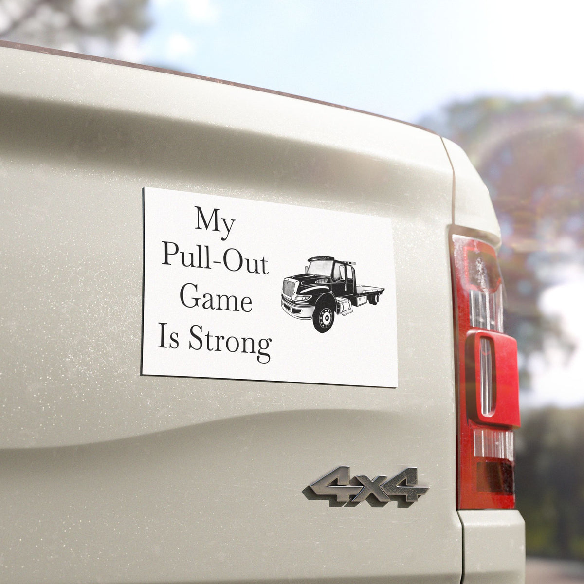 Pull Out Flatbed Tow Truck Indoor/Outdoor Magnet