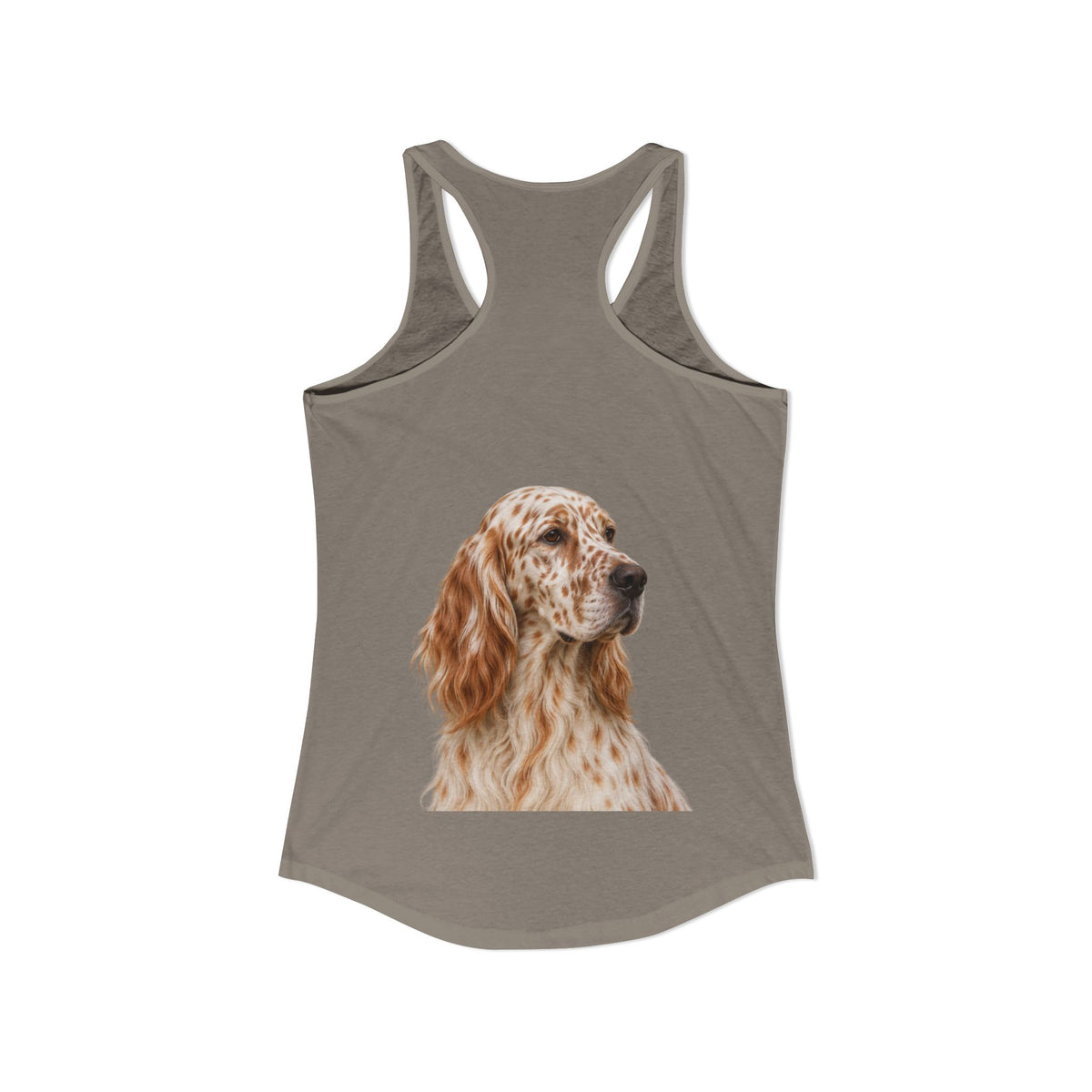 English Setter Head Women's Racerback Tank