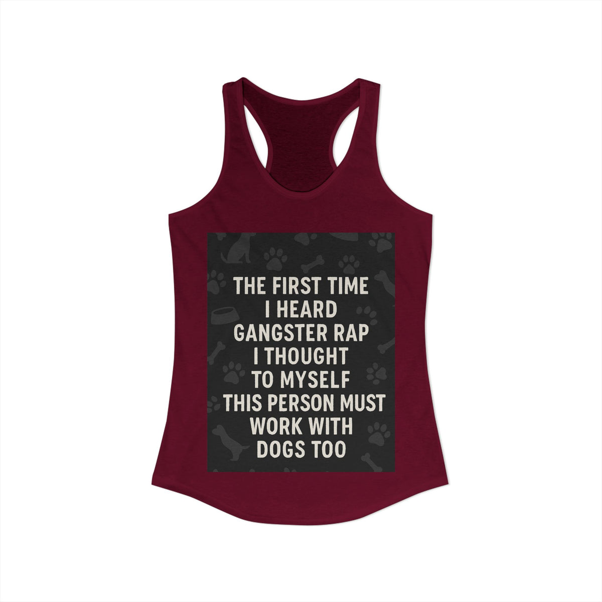 Gangster Rap Women's Racerback Tank
