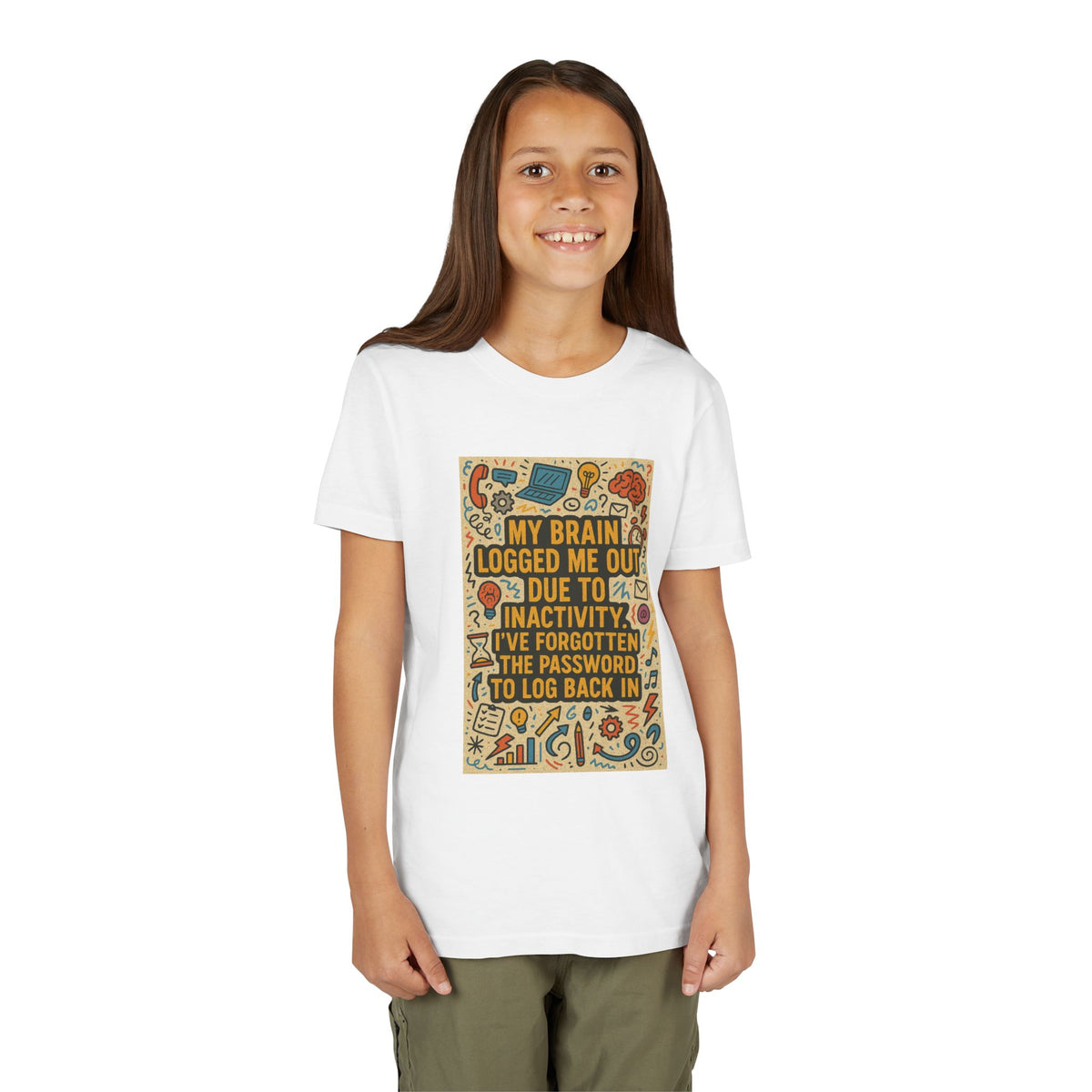 Logged Out Youth Unisex Short Sleeve Crewneck Tee