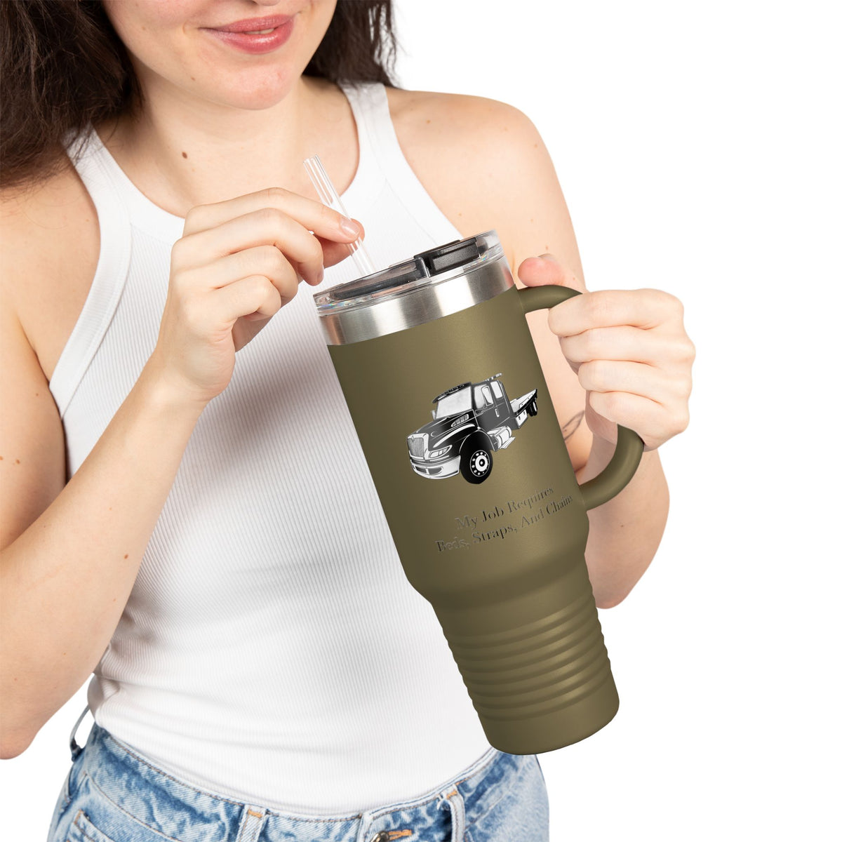 Beds, Straps, And Chains Insulated Travel Mug