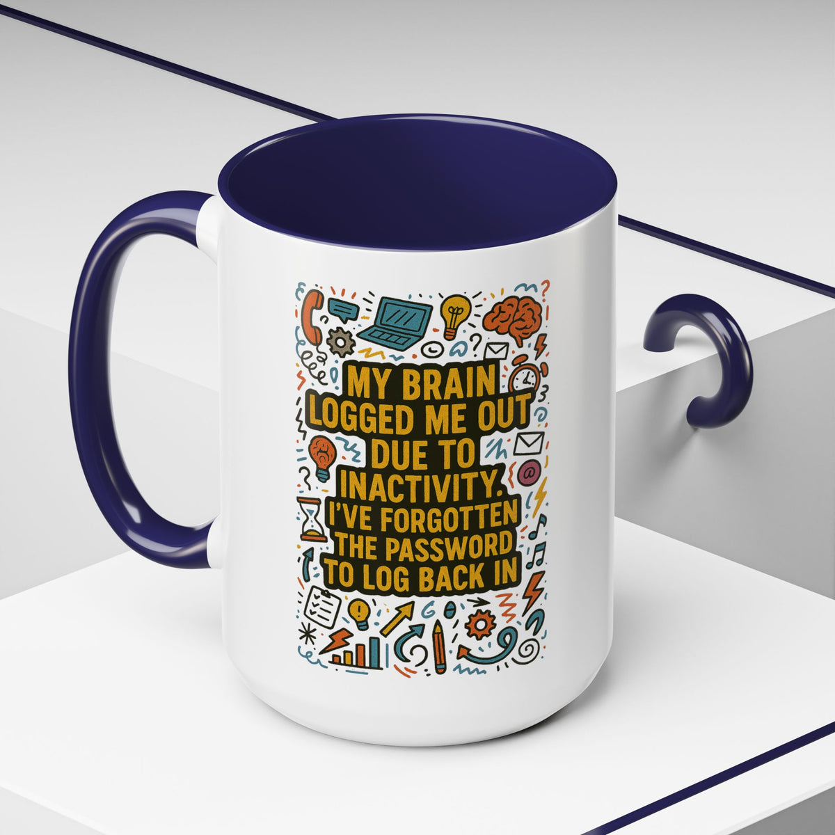 Logged Out 2-Tone Coffee Mug