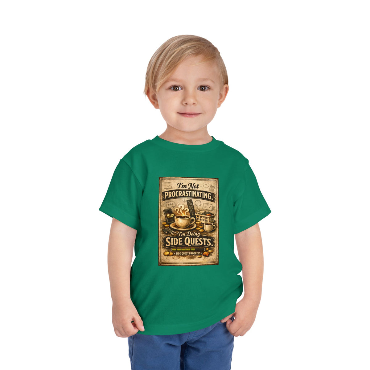 Procrastinating Toddler Unisex Short Sleeve Crewneck Tee