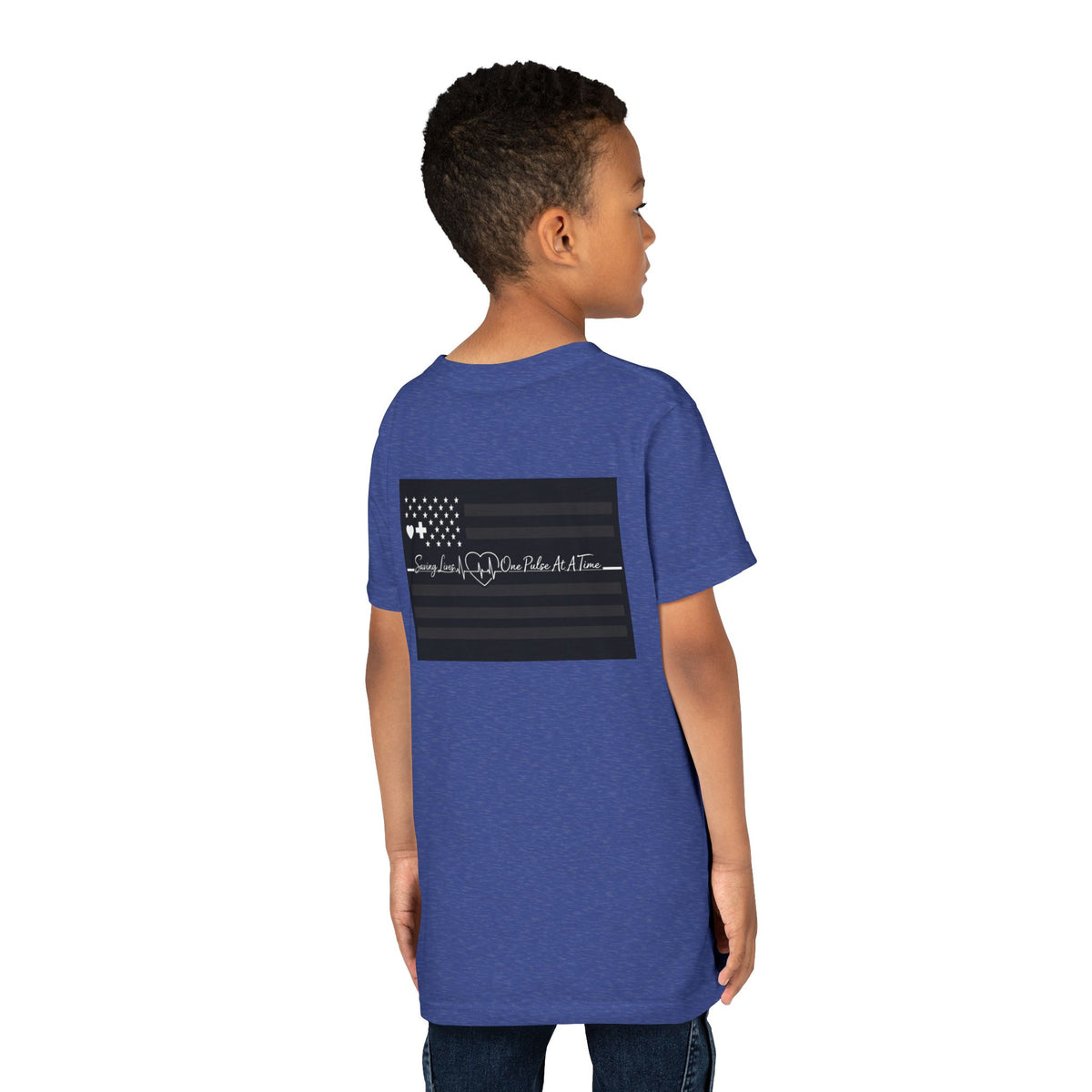 Thin White Line Youth Unisex Short Sleeve Crewneck Tee