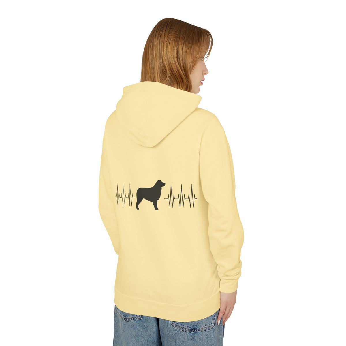 My Heart Beats For Aussies Unisex Lightweight Hoodie