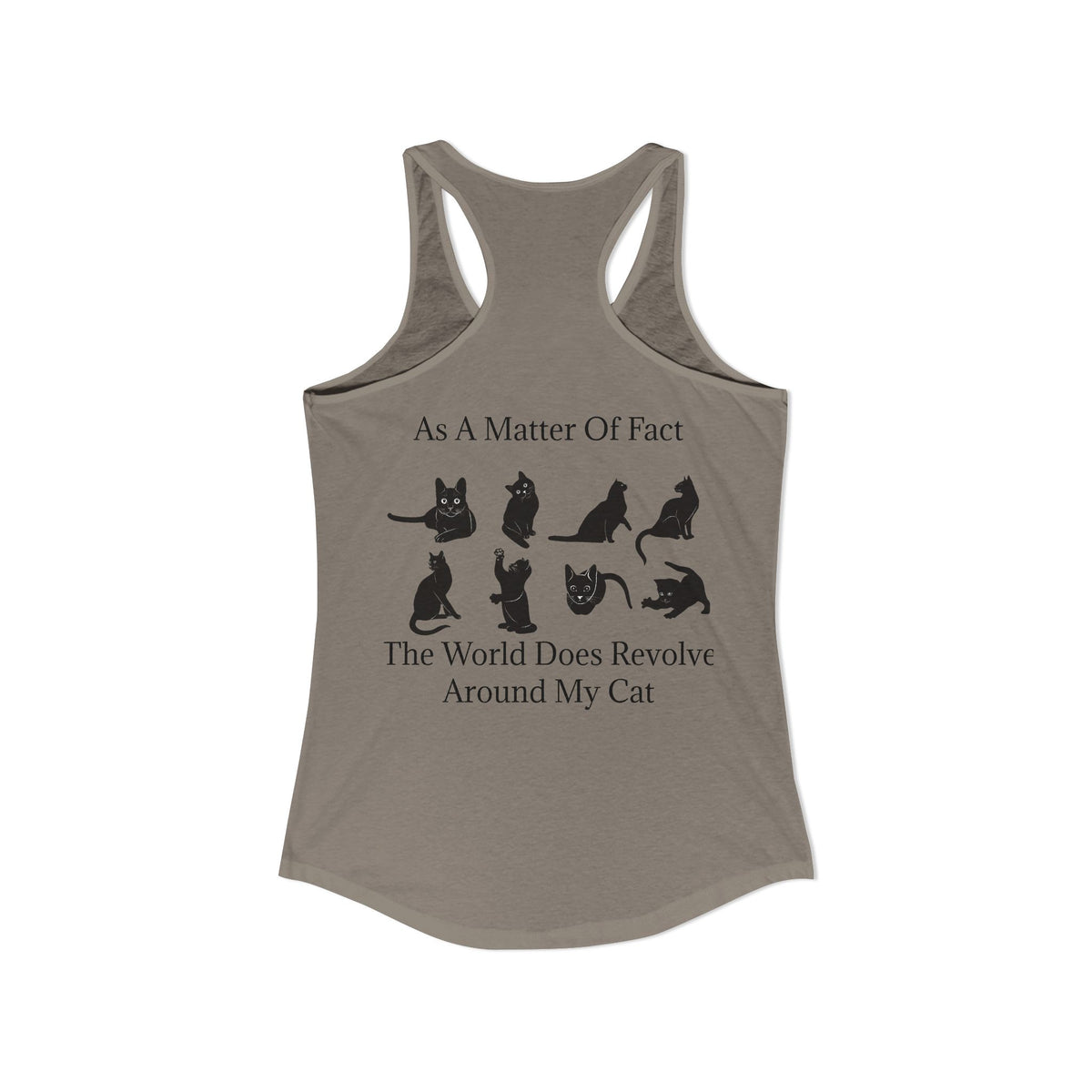 Matter Of Fact Cat Women's Racerback Tank
