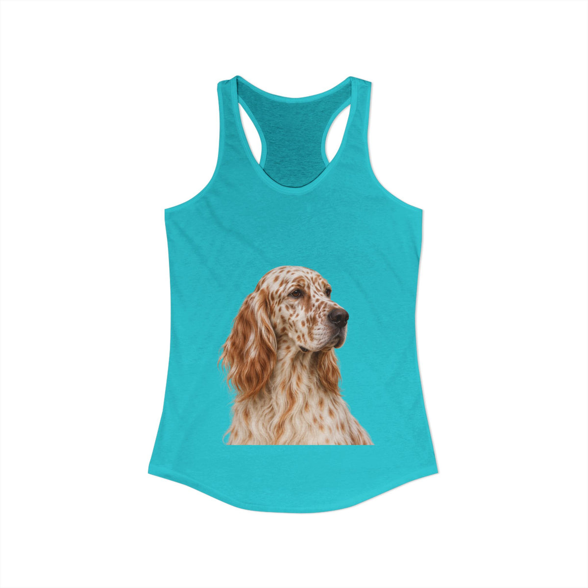 English Setter Head Women's Racerback Tank