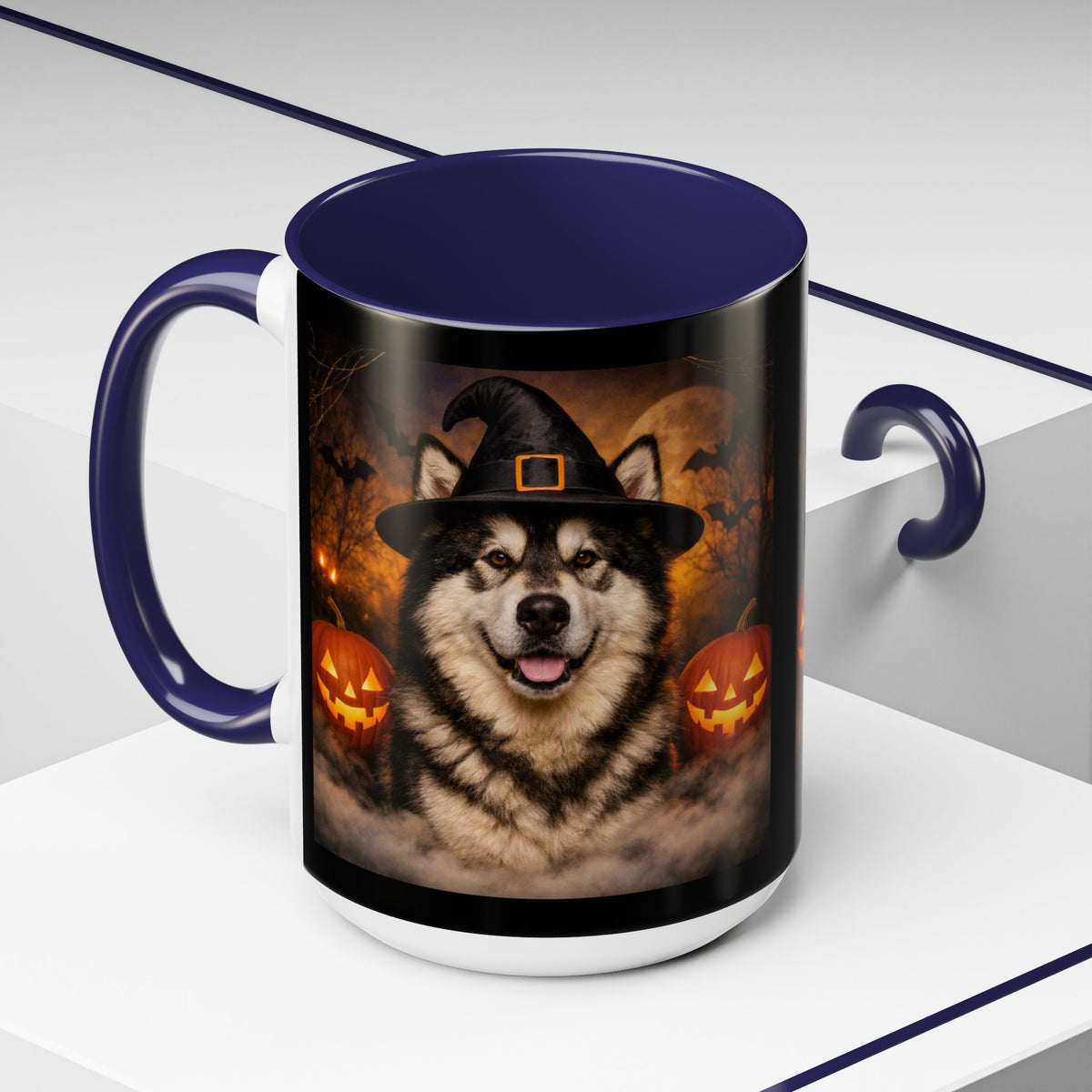 Witch Hat Pack Malamute 2-Tone Coffee Mug
