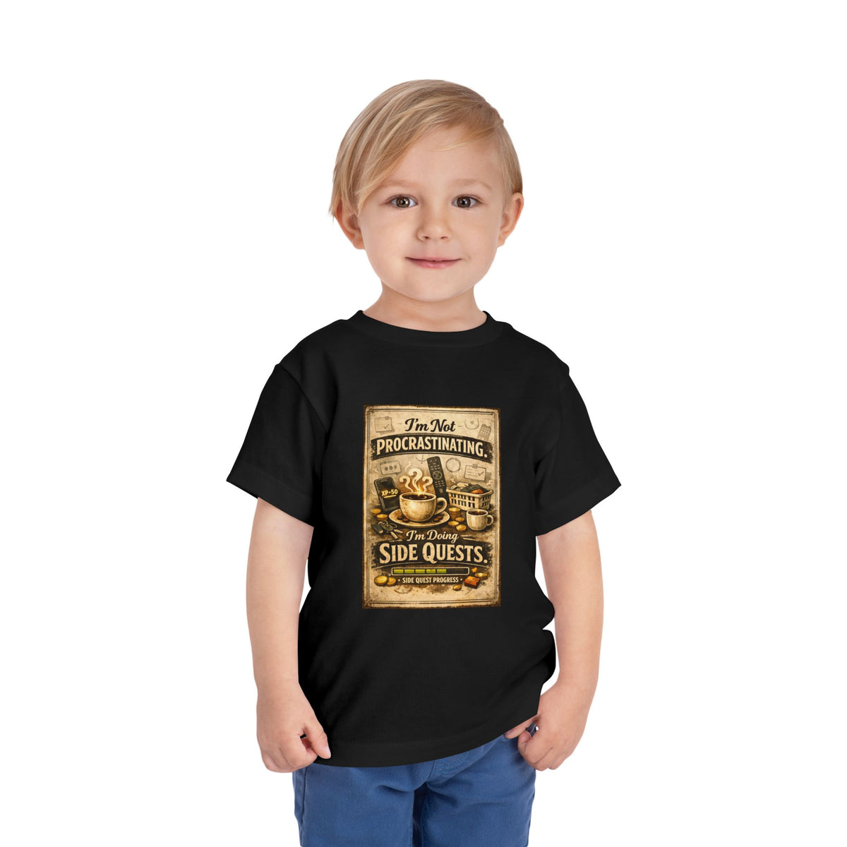 Procrastinating Toddler Unisex Short Sleeve Crewneck Tee