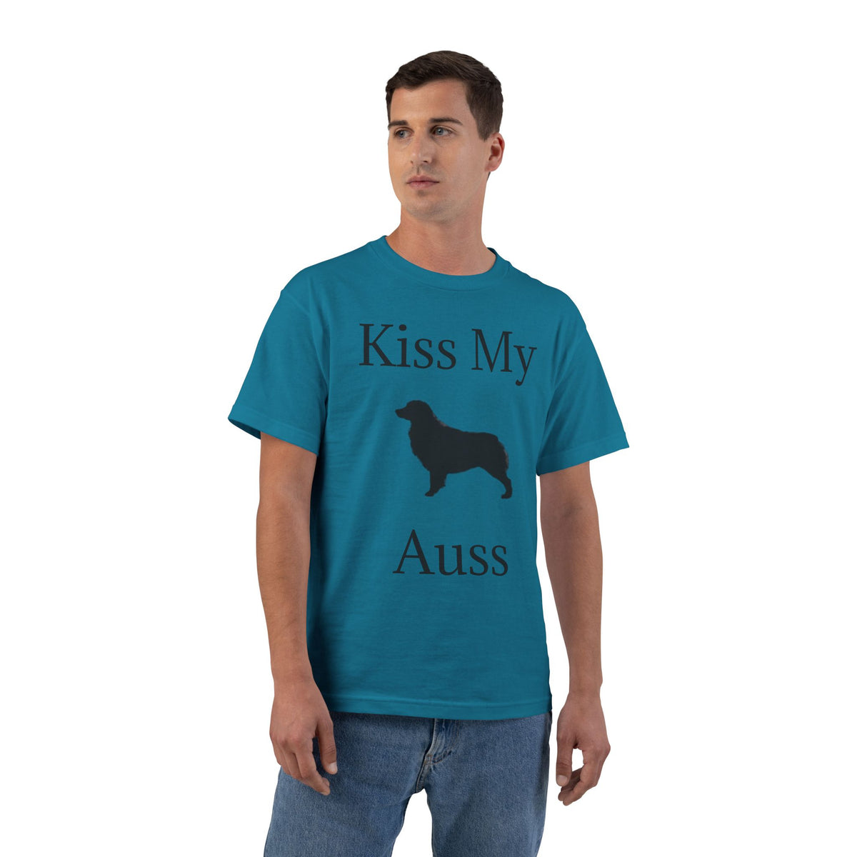 Kiss My Auss Men's Short-Sleeve Crewneck Tee