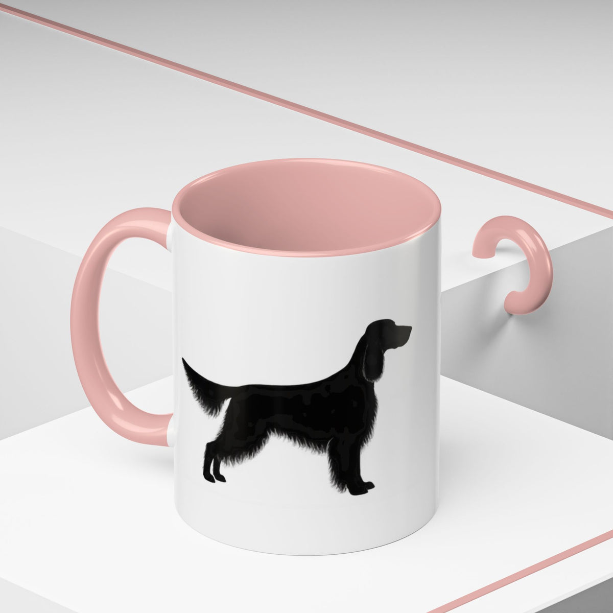 English Setter Silhouette 2-Tone Coffee Mug