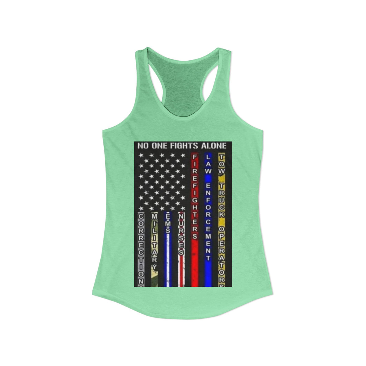 No One Fights Alone Women's Racerback Tank