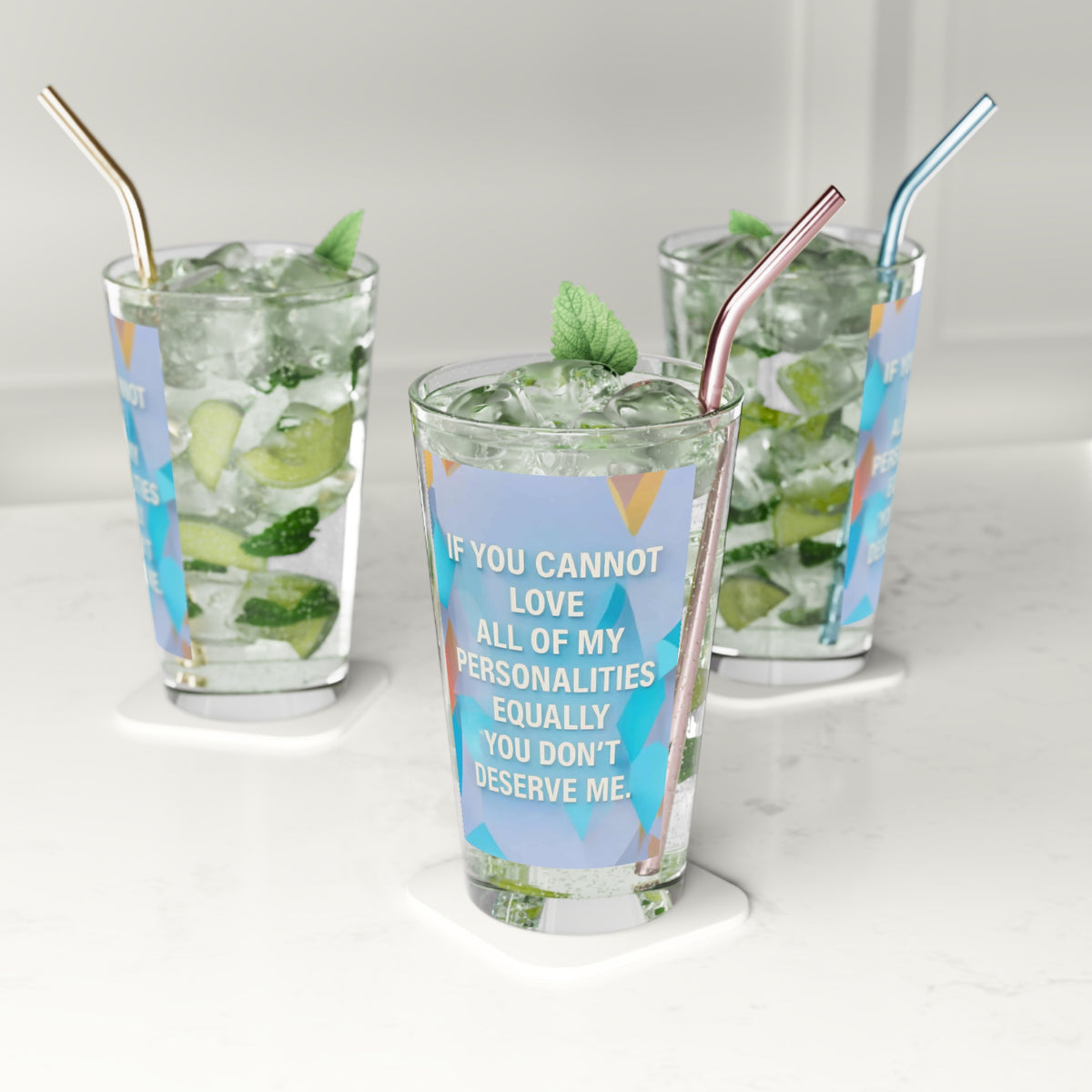 All Of My Personalities Drinking Glass
