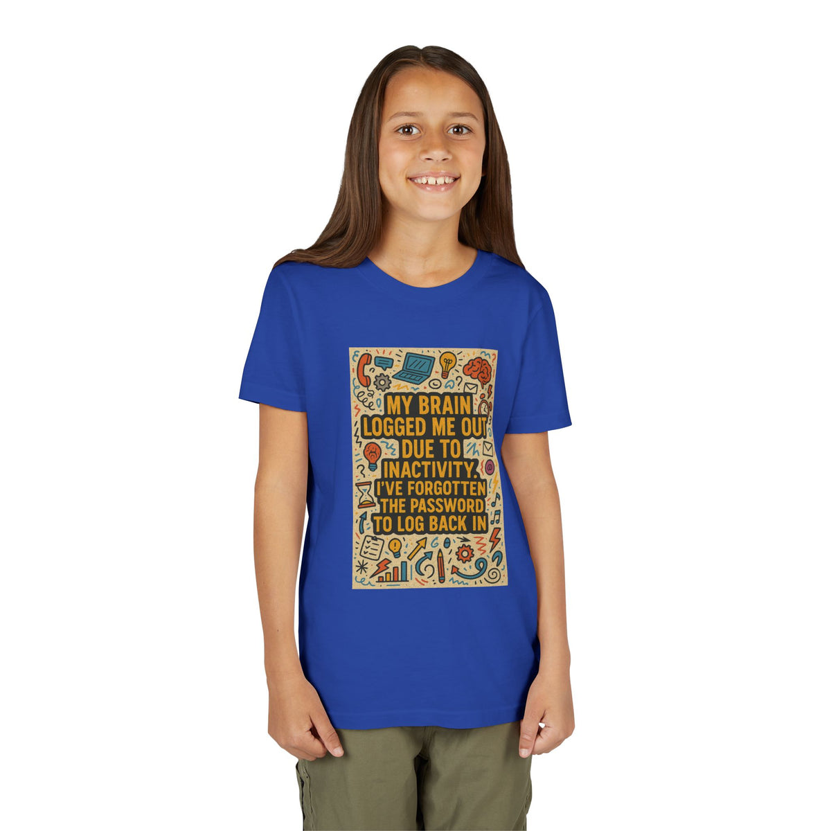 Logged Out Youth Unisex Short Sleeve Crewneck Tee