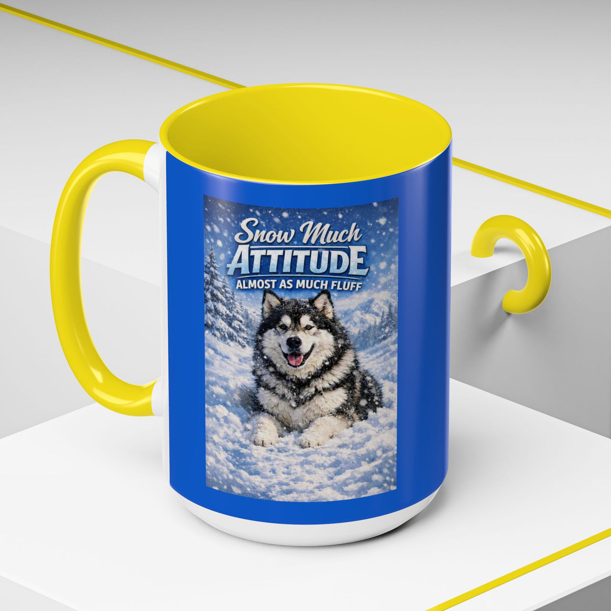 Snow Much Attitude 2-Tone Coffee Mug