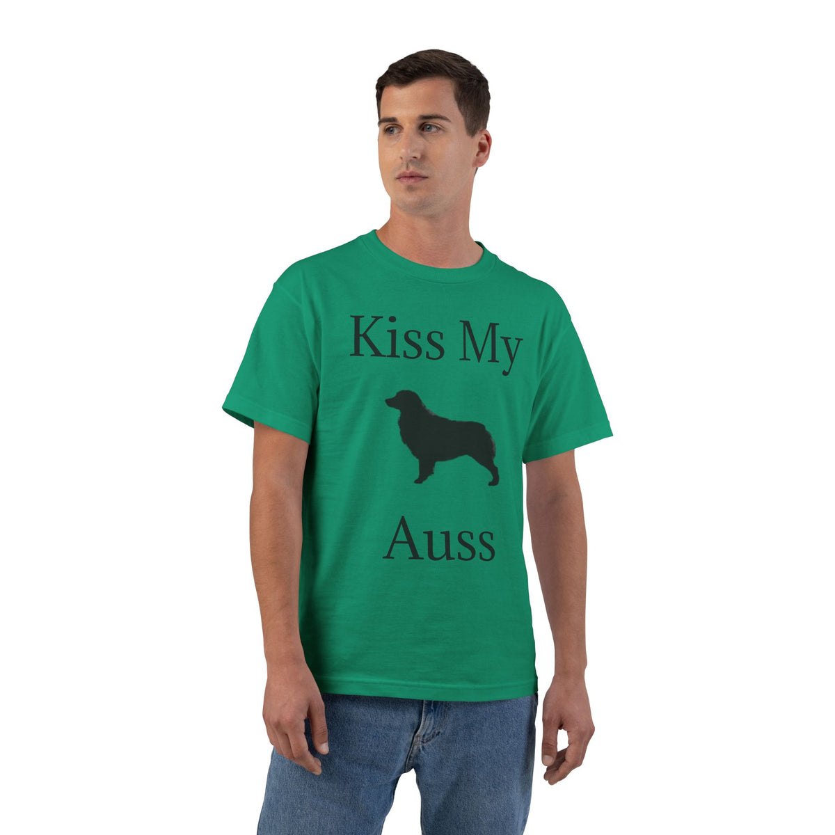 Kiss My Auss Men's Short-Sleeve Crewneck Tee