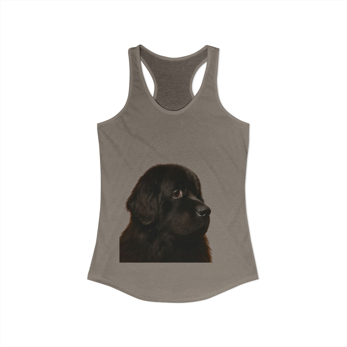 Newfie Head Women's Racerback Tank