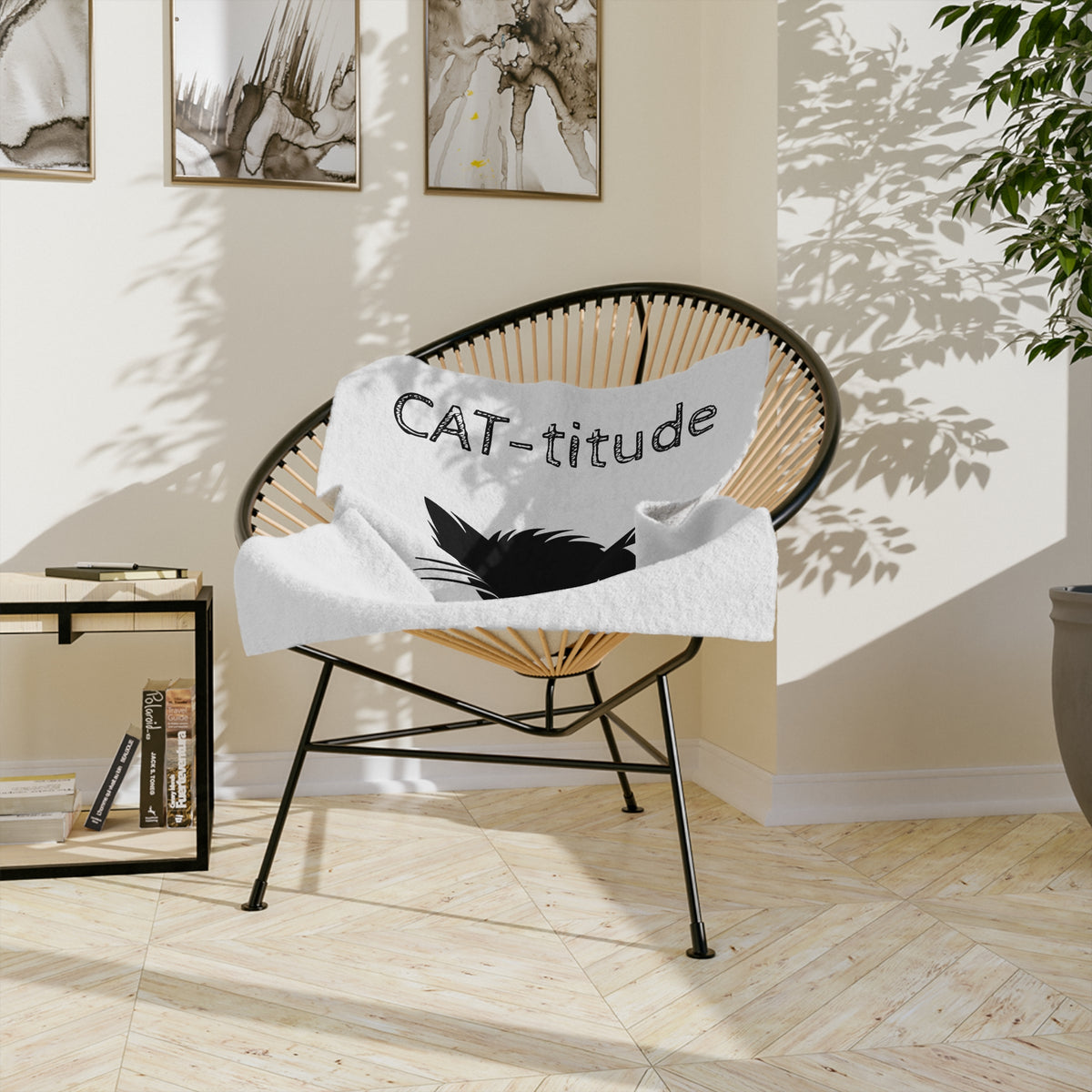CAT-titude Velveteen Microfiber Blanket