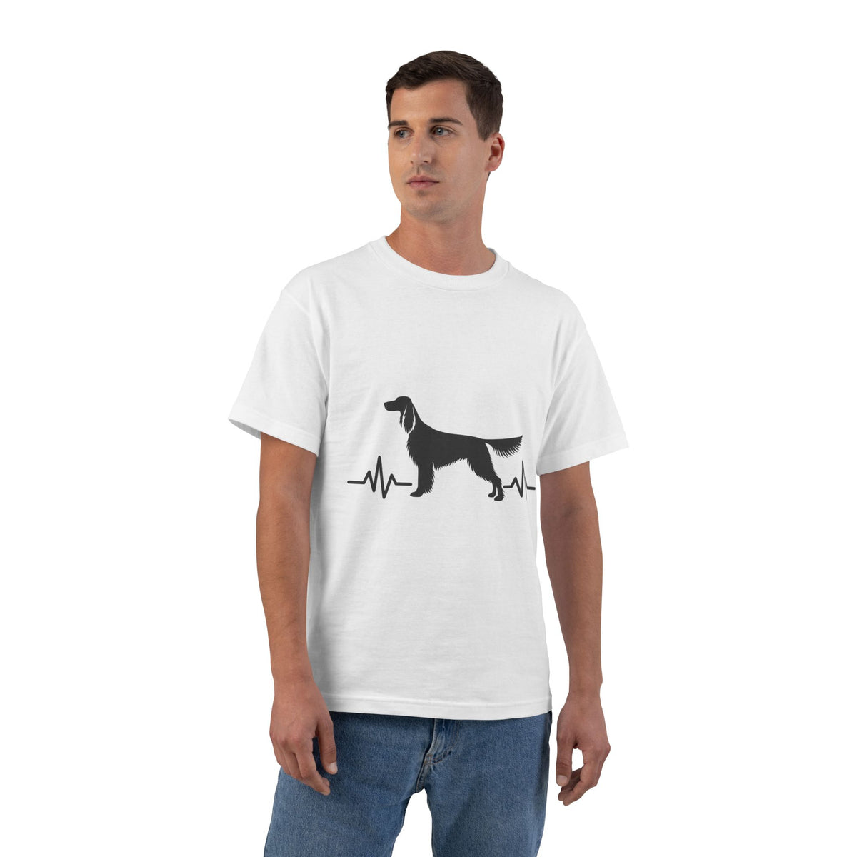 My Heart Beats For English Setters Men's Short-Sleeve Crewneck Tee