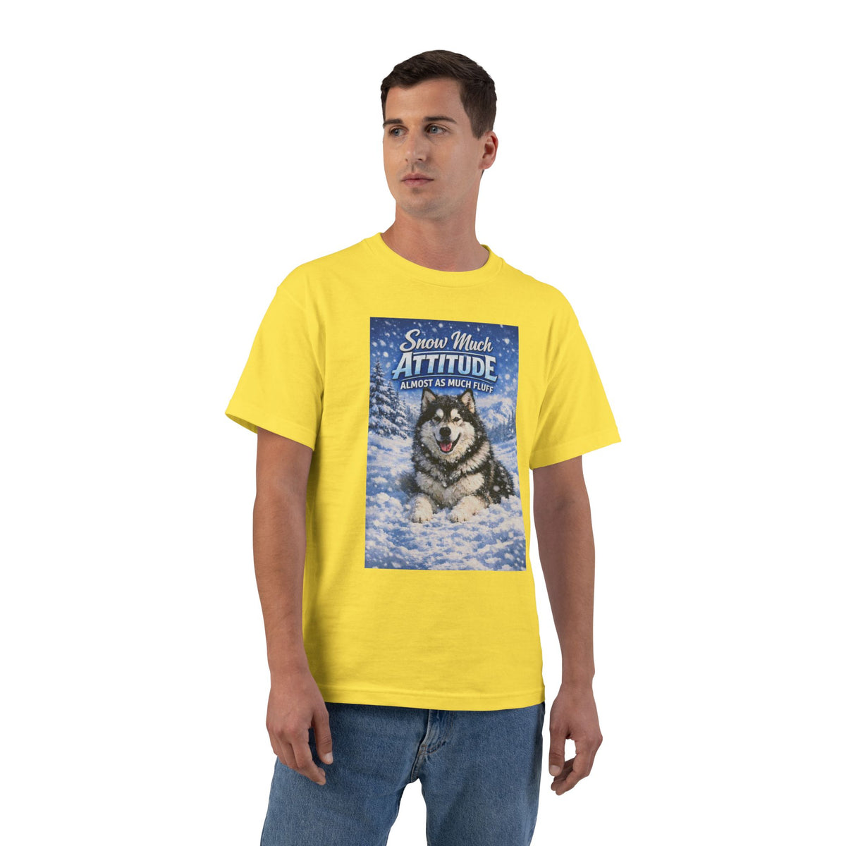 Snow Much Attitude Men's Short-Sleeve Crewneck Tee
