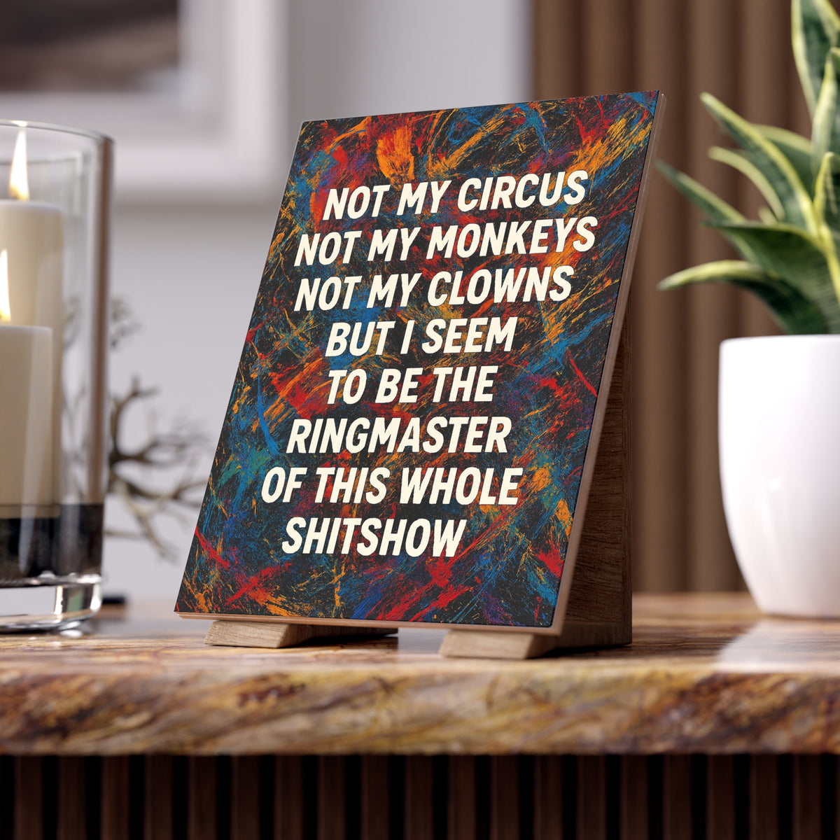Ringmaster Ceramic Photo Tile