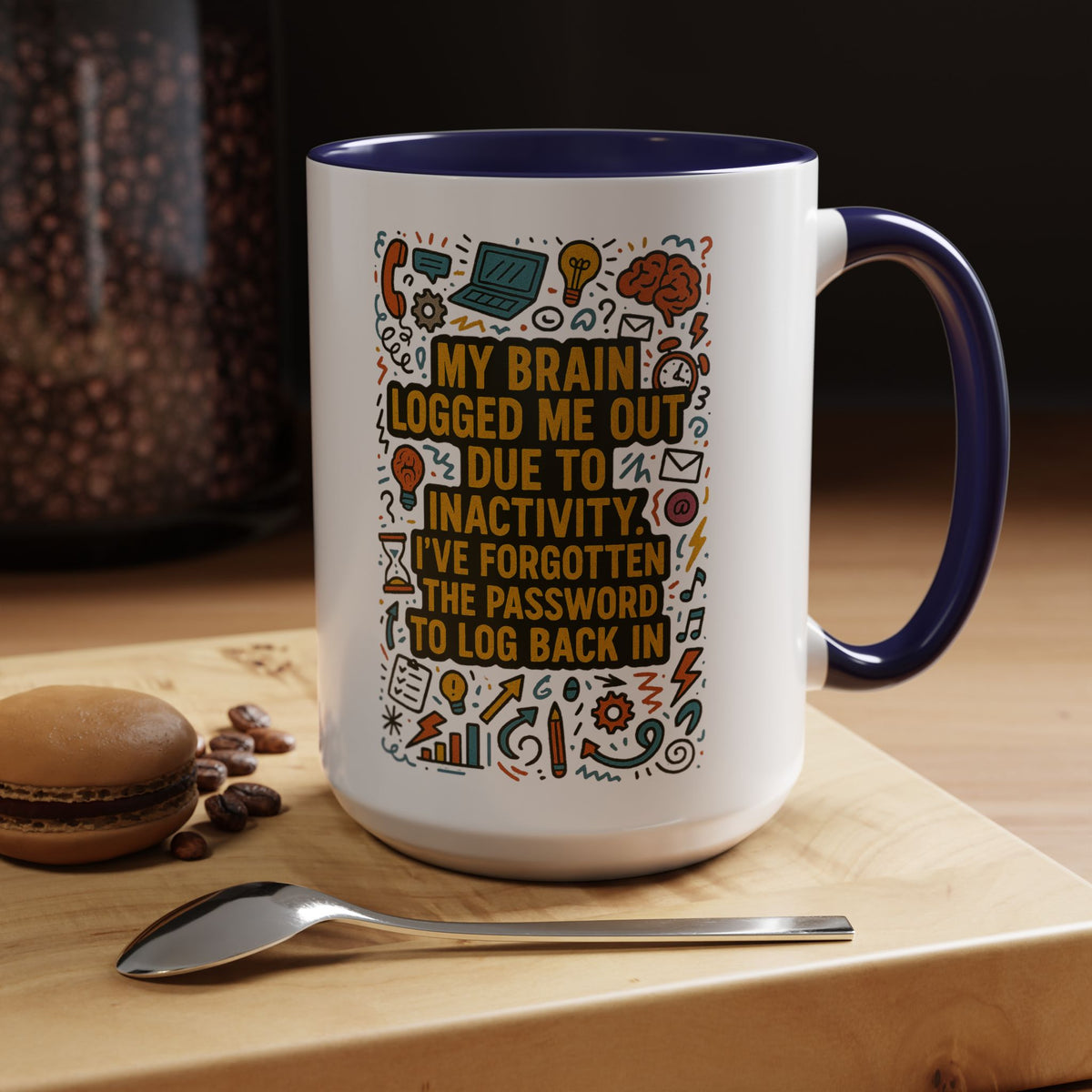 Logged Out 2-Tone Coffee Mug