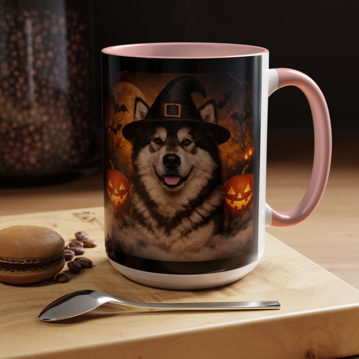 Witch Hat Pack Malamute 2-Tone Coffee Mug