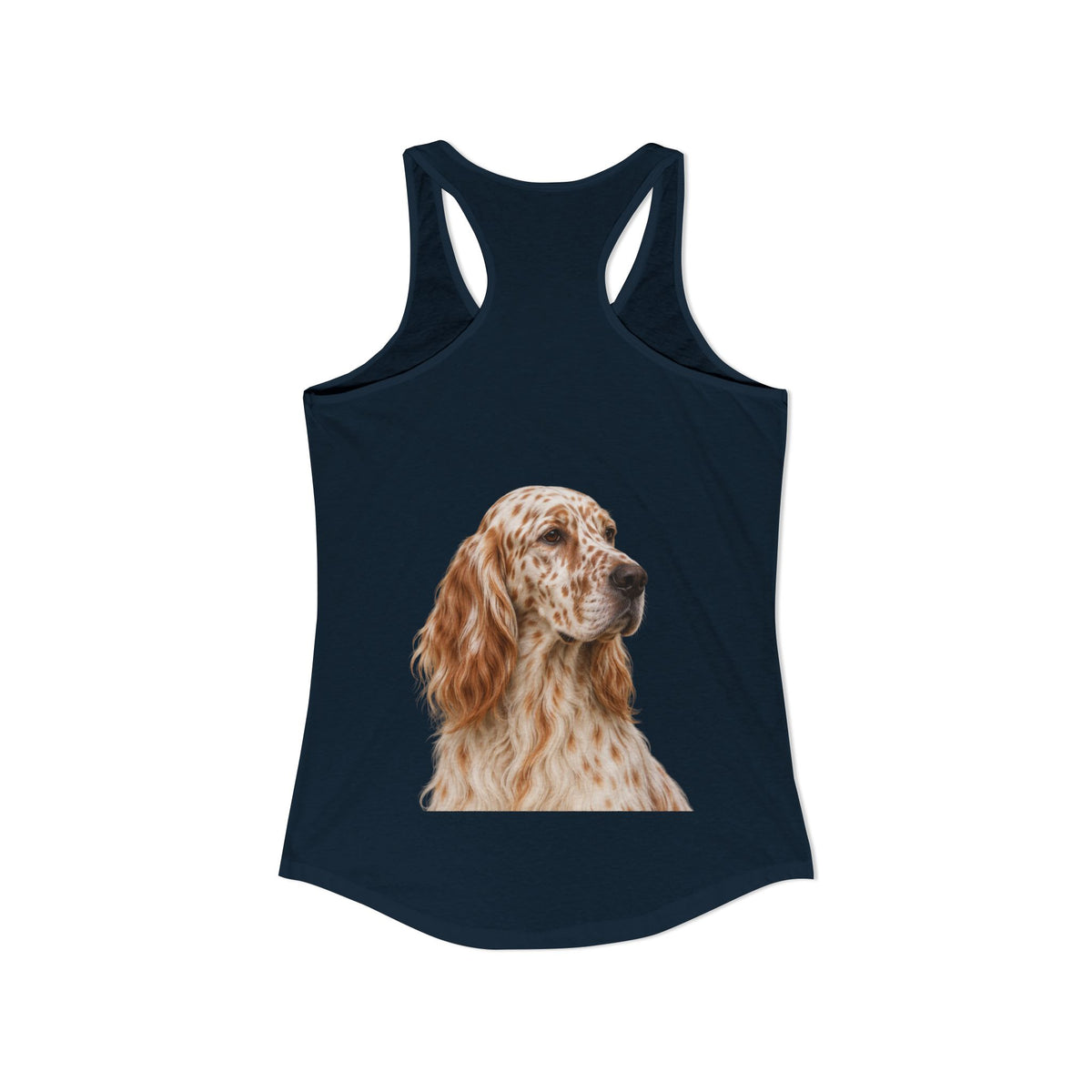 English Setter Head Women's Racerback Tank