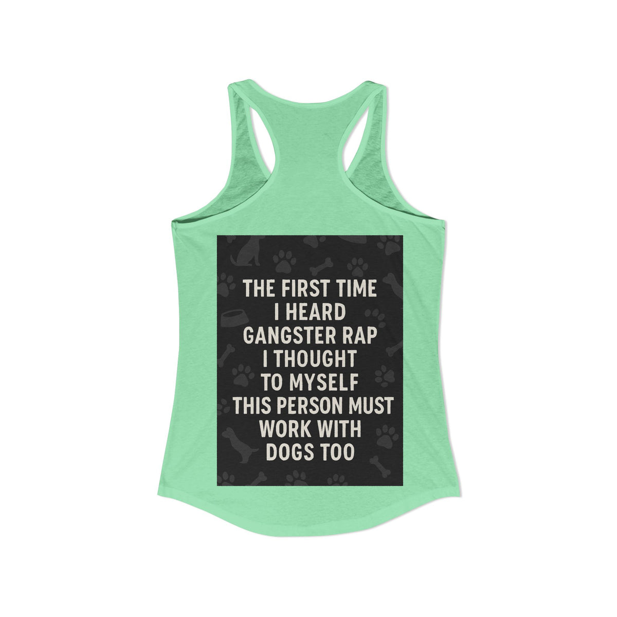 Gangster Rap Women's Racerback Tank
