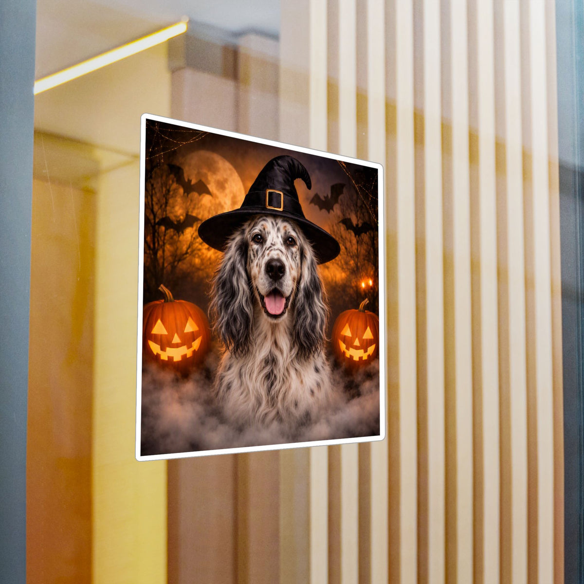 Witch Hat Pack English Setter Vinyl Decal