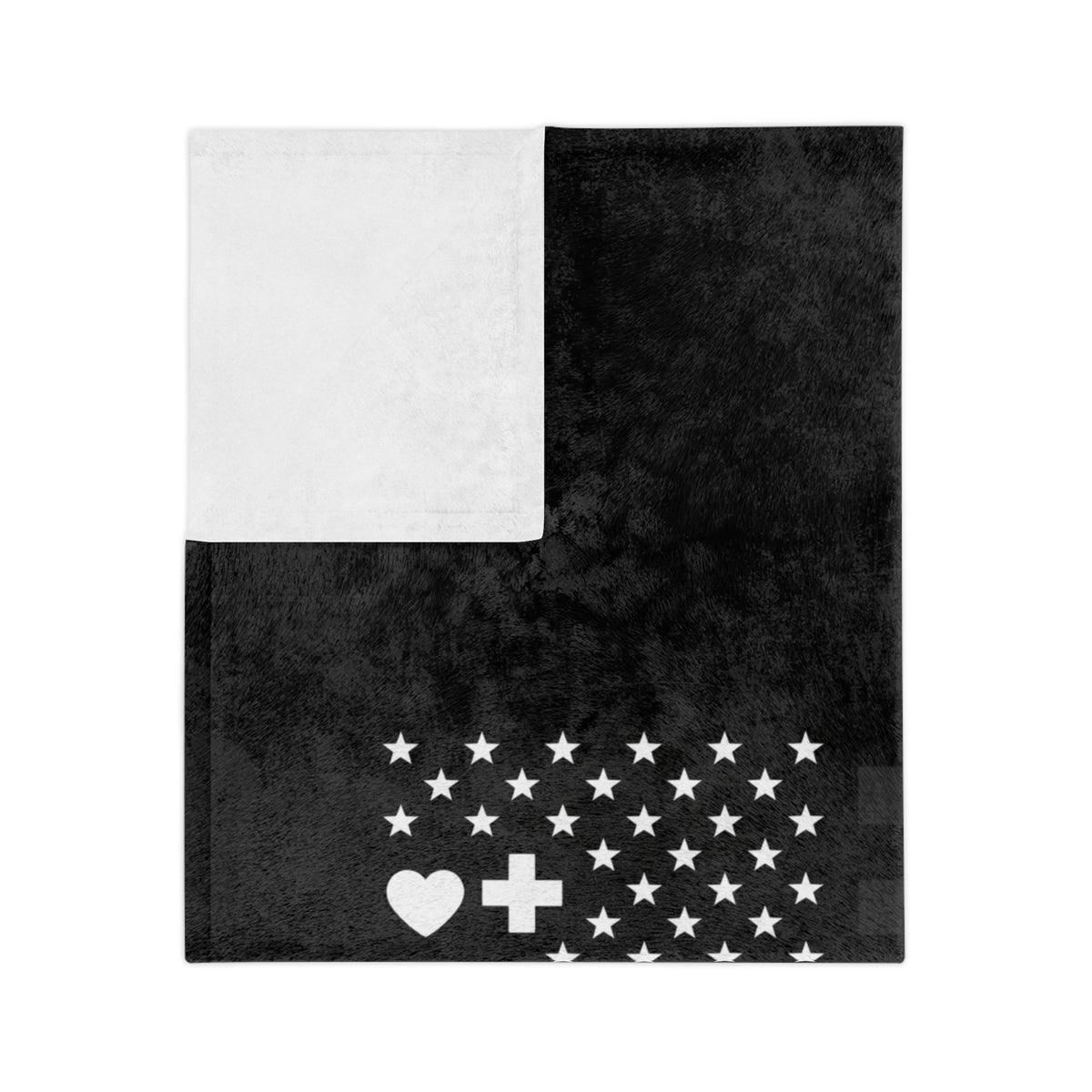 Thin White Line Velveteen Microfiber Blanket