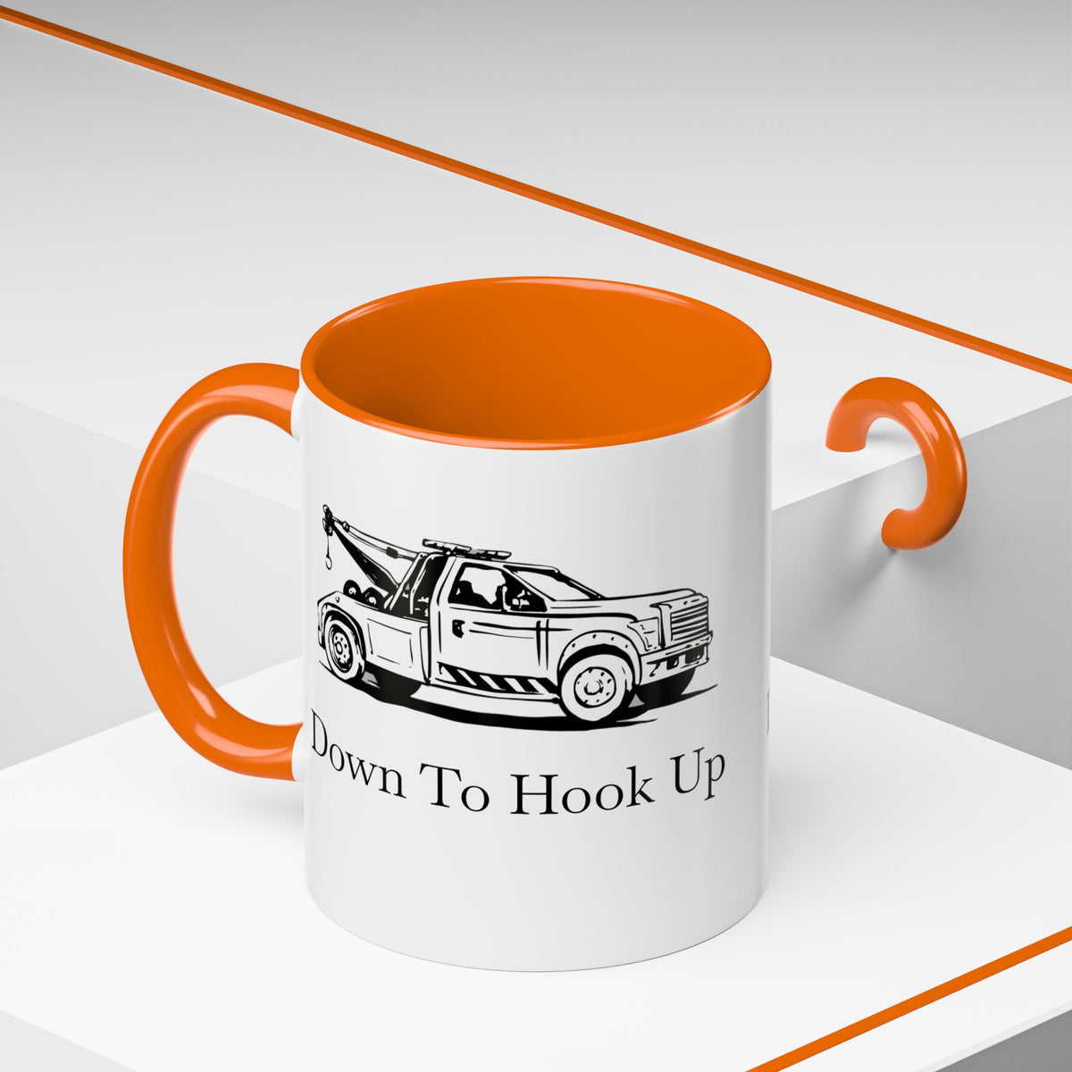 Down To Hook Up 2-Tone Coffee Mug