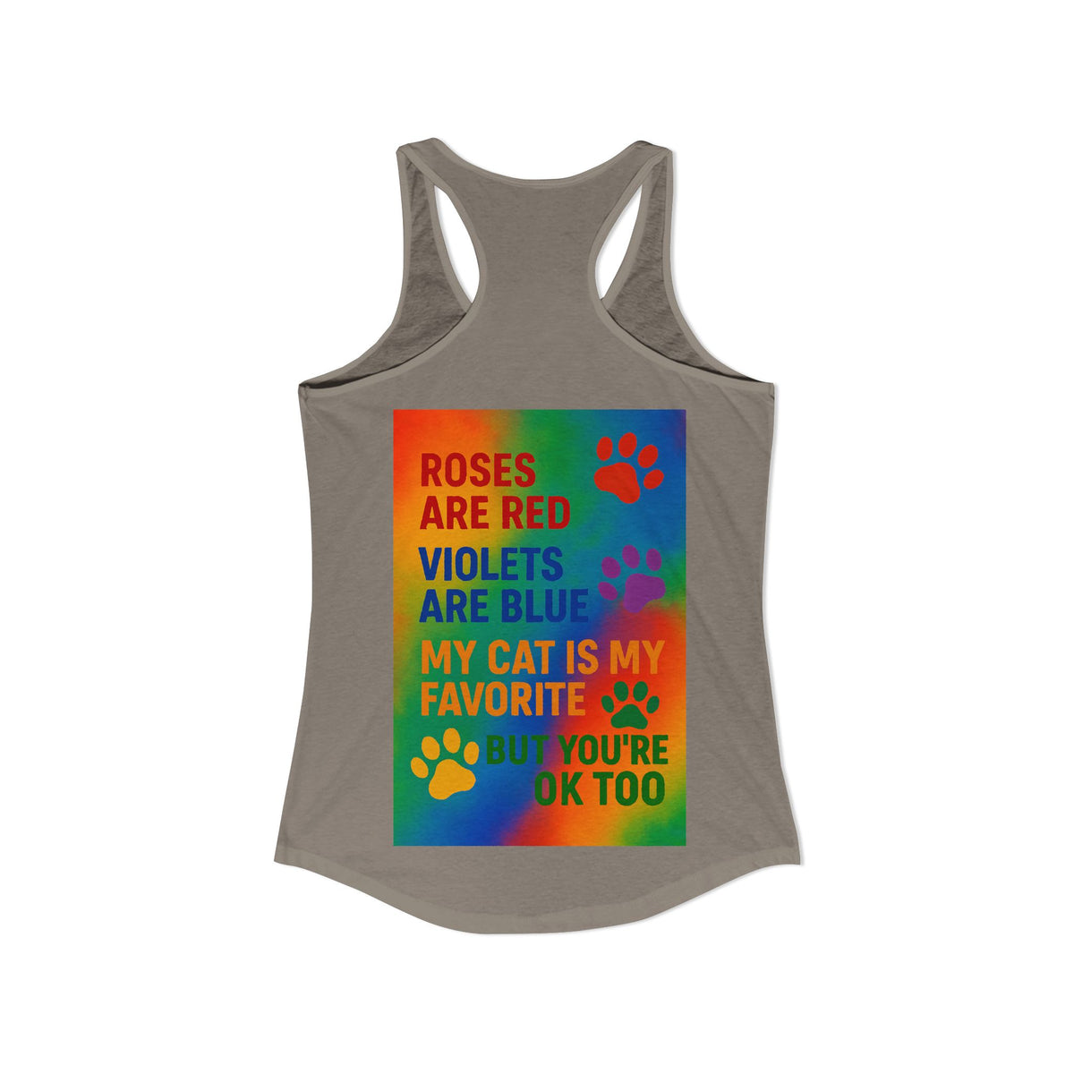 Roses Are Red Cat Women's Racerback Tank