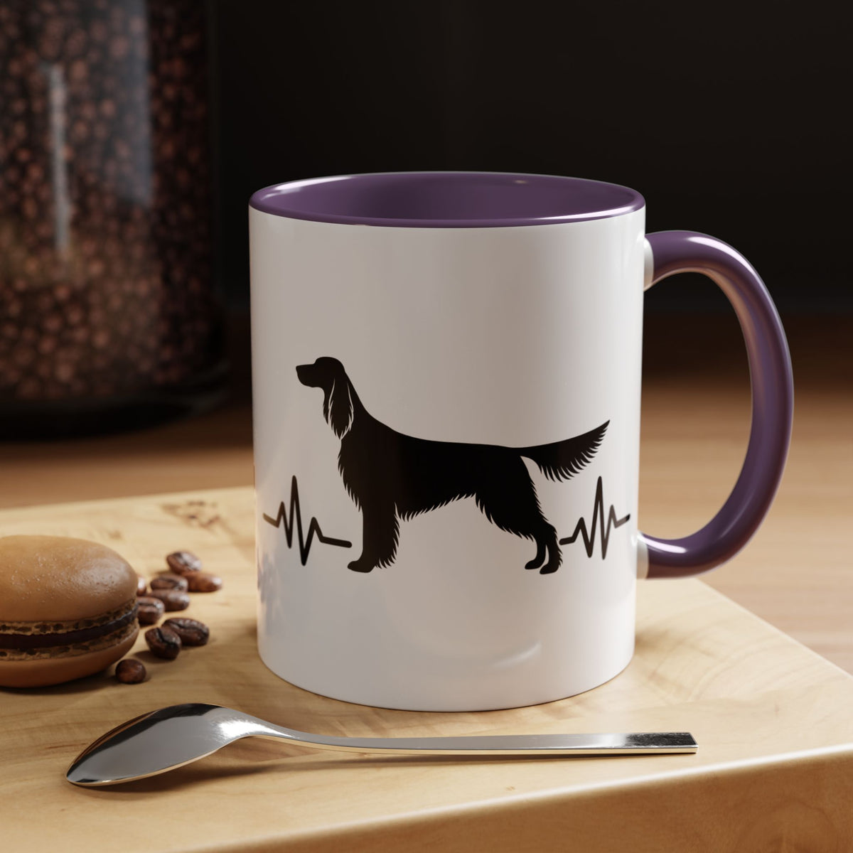 My Heart Beats For English Setters 2-Tone Coffee Mug