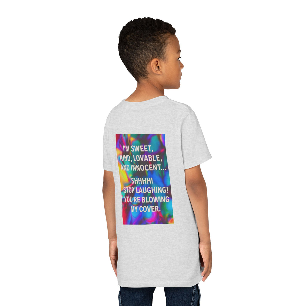 Blowing My Cover Youth Unisex Short Sleeve Crewneck Tee